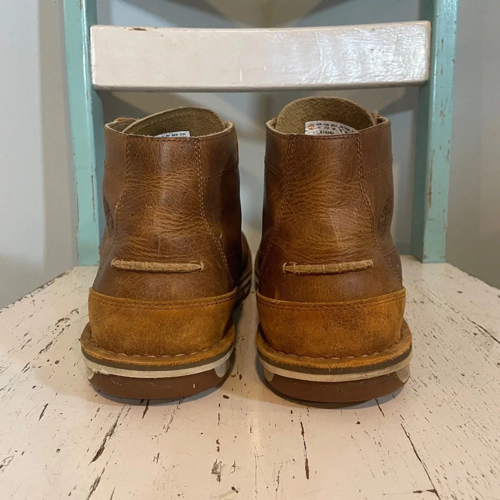 Timberland Coltin Boots Mid Top Brown Size 12 Leather A1AHU Chukka Sensorflex